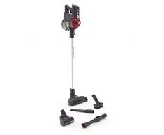Hoover Freedom FD22RP011, Handstaubsauger, 0.7 L, Perl-Grau/Metallic-Rot Intense