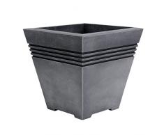 Strata Milano Pflanzentopf, quadratisch, Pewter, 33,5x33,5x33 cm