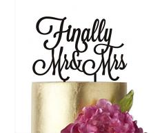 Hochzeit Tortenaufsatz Endlich Herr und Frau, Tortenaufsatz Hochzeit, MR & MRS, Endlich Tortenaufsatz, Jahrestag, Kuchen dekorieren, Arztausstattung, Gold Silber Schwarz Weiß Spiegel width 5 schwarz