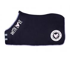 PFIFF 102341-96-105 Fleecedecke -Soulhorse- Pferdefleecedecke, Einheitsgröße, grau