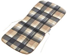 beo Niedriglehner M942 Kos MH Monoblockauflage für hohe Stapelstühle, circa 44 x 96 cm, Stärke circa 2,5 cm, grau