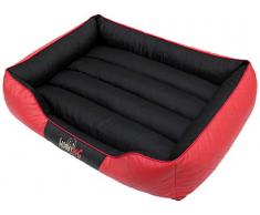 HobbyDog R2CESCZE4 Hundebett/Sofa / Korb Cesar Standard Kunstleder, Kodura, rot, Größe R2, 84 x 65 x 23 cm