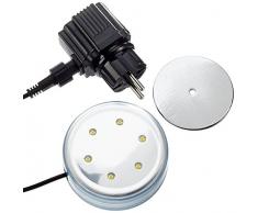 Steinbach LED Poollicht für Aufstellpools, 230 V / 12 V, Magnetbefestigung, Ø 87 mm, 060050