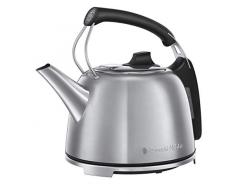 Russell Hobbs Wasserkocher Edelstahl Retro 65 Jahre Jubiläumsmodel,1,2l, 2400W, Schnellkochfunktion, Perfect-Pour-Ausgusstülle, Wasserstandsanzeige, Vintage Teekocher 25860-70