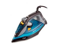 Adler AD5032 Dampfbügeleisen 3000 W, Keramiksohle, vertikal, trockenes Bügeln, automatische Abschaltung, Anti-Kalkfilter, Tropfschutz, 3000 W, 350 milliliters, blau