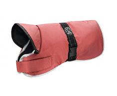 HUNTER Denali Reflect Hundemantel, Wintermantel, Fleecefutter, wasser- und windabweisend, reflektierend, 45, rot