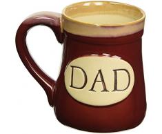 Porzellan Dad Kaffee Tasse Marineblau oder Burgunderrot Großartiges Geschenk für Vater s Day (Burgund:Someone to look an Egal, wie hoch Sie Wachsen. Nachricht)