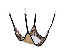 Little Friends Hängematte mit Fleece-Matte, Leopardenmuster, Mehrfarbig