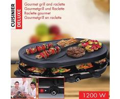 Cuisinier Deluxe Raclette Barbecue Grill, 1200W