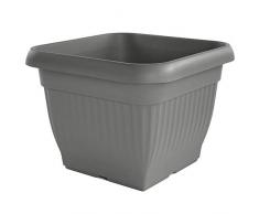 RoTaPlastes Toscana Blumentopf Quadro 40 cm taupe