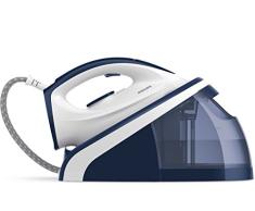 Philips HI5916/20 Dampfbügelstation 2400 W 1,1 L Keramiksohle blau, weiß - Bügelzentrum (2400 W, 5 bar, 1,1 l, 180 g/min, 100 g/min, Keramiksohle)