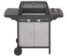 Campingaz 2 Series Classic EXS Gasgrill, BBQ Grillwagen aus Stahl, mit 3 Edelstahlbrennern, Standgrill mit Deckel und Thermometer