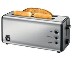 Unold 38915 Toaster Onyx Duplex Doppel-Langschlitz-Toaster / 1180-1400 Watt / Edelstahlgehäuse