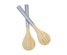 Premier Housewares 1104679 Kyoto Silber Salatbesteck, Bambus,
