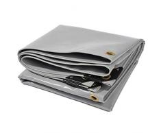 Nemaxx PLA32 Premium Abdeckplane 300x200 cm grau mit Ösen, 650 g/m² PVC wasserdicht&reißfest - hochwertige Plane universell für LKW, Pool, Holz Gartenmöbel - Abdeckung, Schutzplane, Gewebeplane, 6m²