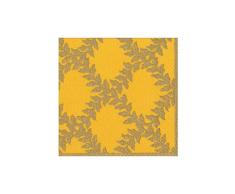 Caspari 13954C Trellis Paper Cocktail Napkins in Yellow, Per Package Papierservietten mit Spalier, Acanthus Design, Gelb, 20 Stück, Papier