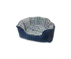 Spot Ethical Pets Schlaf-Zone Scallop Shape Haustierbett – Haustierbett für Katzen und kleine Hunde – attraktiv, langlebig, bequem, waschbar, 21x17, Gunmetal