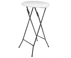 VELLEMAN - FP196 Klapptisch, weiß, 132 x 62 x 5.5 cm, 178378