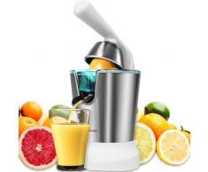 Cecotec Zitrus PowerAdjust 600 White 600 W Elektro Entsafter Mit Fruchtfleischfilter Edelstahlfilter Zwei Herausnehmbaren Kegeln Unterschiedlicher Größe Spülmaschinenfest in Weiss
