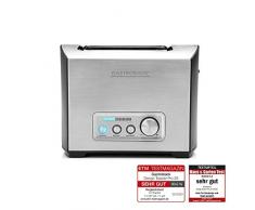 Gastroback 42397 Design Toaster Pro 2S, 2-Scheiben, intergrierter Brötchenaufsatz, 9 Bräunungsstufen, LED-Countdown-Anzeige, 950 Watt, 18/8 Edelstahl, edelstahldesign