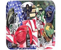 Caroline s Treasures 1012 CMTBarq s & Streitkräfte Küche oder Badteppich, 50,8 cm von 76,2 cm Multicolor