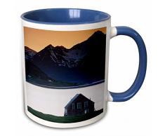 3dRose 207837_6 Mug Becher, keramik, blau/weiß