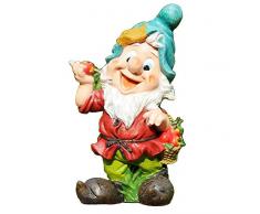 GMMH 50003-2 Sieben Zwerge Zwerg Design-2, 37 cm, Garten Gartenzwerg Figuren Dekoration