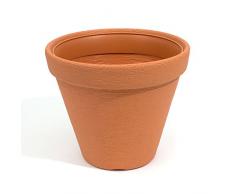 Blumentopf, Kunststoff, 25 cm Classic Massive für Innen- und Außeneinsatz, terracotta Farbe