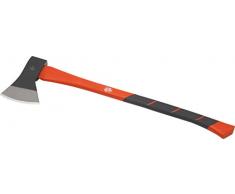 Meister Axt 1250 g - Vibrationsarmer Stiel aus Fiberglas - Ideale Kraftübertragung - Gummiertes Griffende - Zur Bearbeitung von Holz / Universalaxt mit Schneidschutz / Spaltaxt / Fällaxt / 2191700