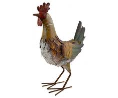 Green Jem Henne Metall Garten Ornament, mehrfarbig, 35 x 17 x 46 cm