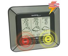 Technoline WD 4930 satellitengestützte Wetterstation mit Innen/Außentemperaturanzeige, Unwetterwarnung, sowie zuverlässige Wettervorhersage für 3 Tage, grau, 17 x 15 x 3,7 cm