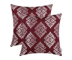 Kissenbezüge, Kissenhülle CaliTime 2 Stück Kissen Werfen Kissen Abdeckungen Fälle Schutz Muscheln zum Couch Sofa Schlafzimmer Zuhause Weihnachten Dekor (45cm X 45cm)