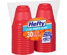 Hefty Einweg-Becher, 30 Stück, 60 ml, Rot