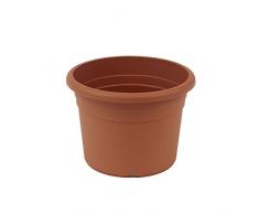 greemotion Pflanzkübel Fiona, UV-Beständiger Blumentopf aus Kunststoff, Pflanzgefäß mit Bodenlöchern, Volumen ca. 18 l, ca. Ø 40 x H 26 cm