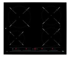 TEKA IT 6420 Induktions-Kochfeld 60 cm, Induktionskochplatte mit 4 Kochzonen, schwarzes Glas & Metallrahmen