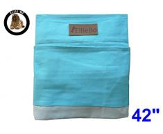 Ellie-Bo Ersatz-Überzug für Hundebett, gestreift, XL, 107 cm, Blau/Grau