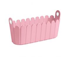 Emsa Jardinière für Balkon, Landhaus-Stil, 39 x 15 x 19 cm, Altrosa, Landhaus, 517518