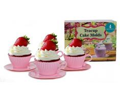handy Helpers Bulk Buys Kuchenformen, für Teetassen, 4 Stück