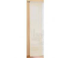 Gardinenbox Preisgünstiger Flächenvorhang Schiebegardine, transparent, unifarben, mit Zubehör, 245x60, Creme, 85589