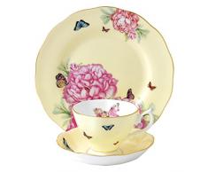 Miranda Kerr by Royal Albert Miranda Kerr von Royal Albert Joy – Teetasse, Untertasse und Teller 20 cm, gelb, Set von 3, Steingut, 22x22x12 cm, 3
