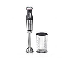 Bosch MSM89110 MaxoMixx Stabmixer (extra starke Leistung) edelstahl-Mixfuß, Mixbecher mit Deckel, 12 Geschwindigkeitsstufen, Turbostufe, 1.000 Watt) edelstahl