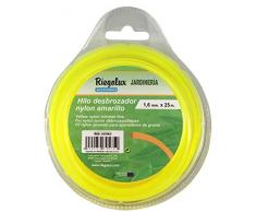 Riegolux 107663 Rasentrimmer, Nylon, quadratisch, Gelb, 1,6 mm x 25 m