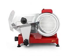 H.Koenig MSX254 professioneller Allesschneider für Schinken und Fleisch / elektrische Schneidemaschine Käse und Brot / Schnittdicke 0 - 12 mm / Schneideblatt 250 mm / Edelstahl