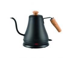 Bodum 11883-259EURO MELIOR Gooseneck Wasserkocher, 0.8 l, 1000 W, Edelstahl, Schwarz matt