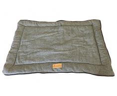 Ellie-Bo wendbar Tweed und Kunstfell, Grau Matte Bett für extra große 106,7 cm Hund Puppy Käfige und Kisten