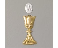 efco Kelch Wachs Dekoration, Gold BRILLIANT, 44Â x 14Â mm