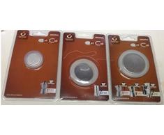 KAUFGUT 121001 Filter Aluminium mit 2 Silikondichtungen für Kaffeemaschine 1/2 Tasse, Multi