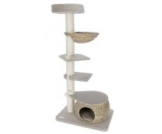 Kerbl 81593 Katzen Kratzbaum Banana Leaf Tower 70x50x144 cm, beige, Einheitsgröße
