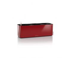 Lechuza Cube Glossy Triple hochwertiges Pflanzgefäß mit Stick-Bewässerungssystem, Scarlet rot highgloss
