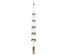 Woodstock Windspiel Temple Bells, Rot, 81,3 cm